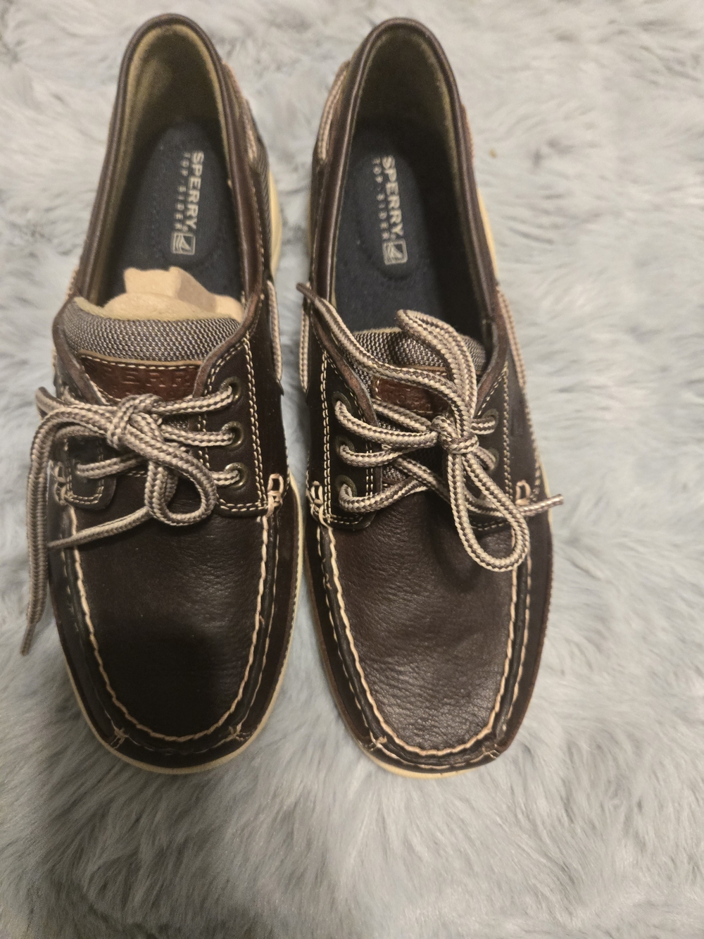 Sperry Top-Sider Bluefish Brown Leather Boat Shoes 6M W/ Box